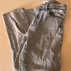 - PacSun High Rise Light Blue Mom Jeans